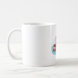Mug Flamant rose Drôle Refroidissant sur le flotteur d