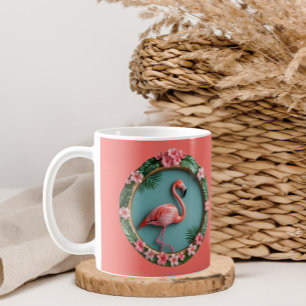 Mug Flamant Rose en Équilibre