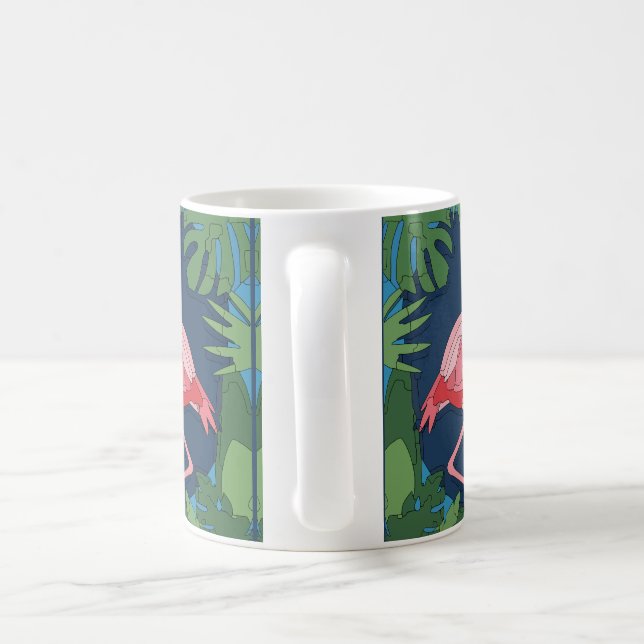 Mug Flamant rose Geo (Poignée)