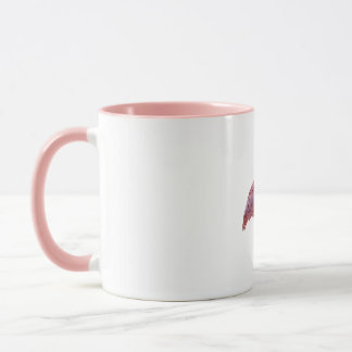 Mug Flamant rose géométrique
