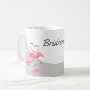 Mug Flamant rose Love Large Moon Bridesmaid