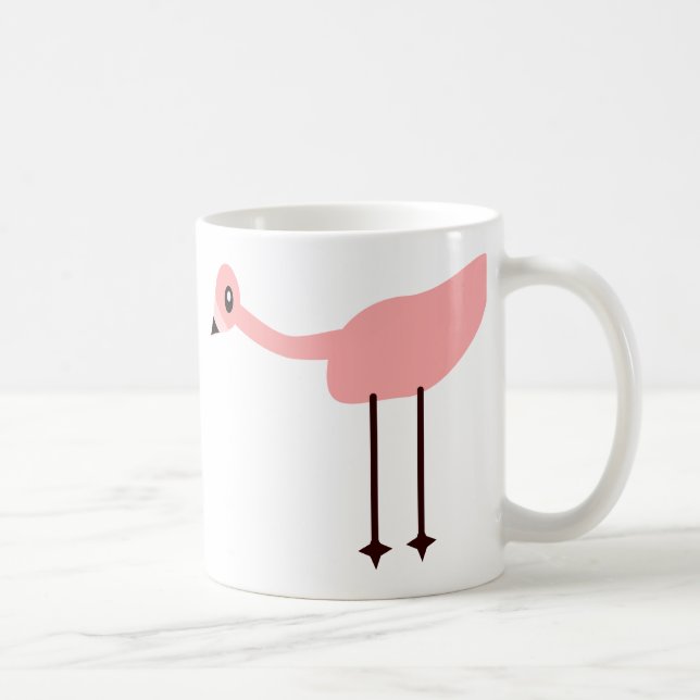Mug Flamant rose rose (Droite)