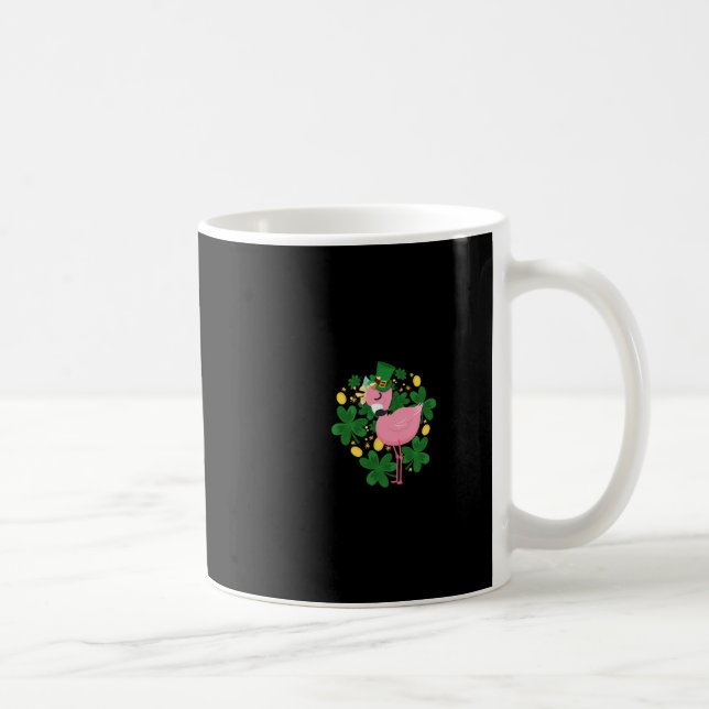 Mug Flamant rose St Patrick Jour Amusant Oiseau rose A (Droite)