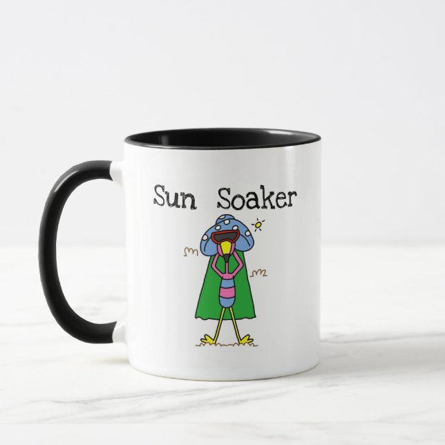 Mug Flamant rose Sun Soaker Tshirts et cadeaux (Gauche)
