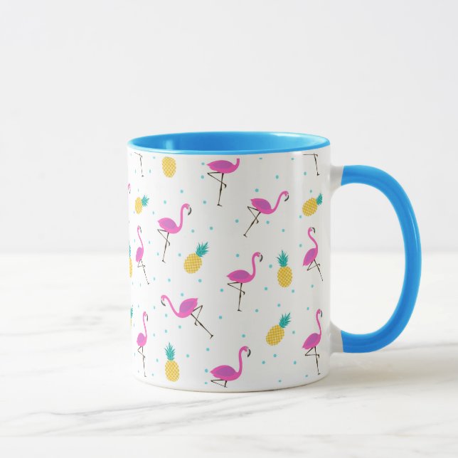 Mug Flamants roses au néon 2 (Droite)