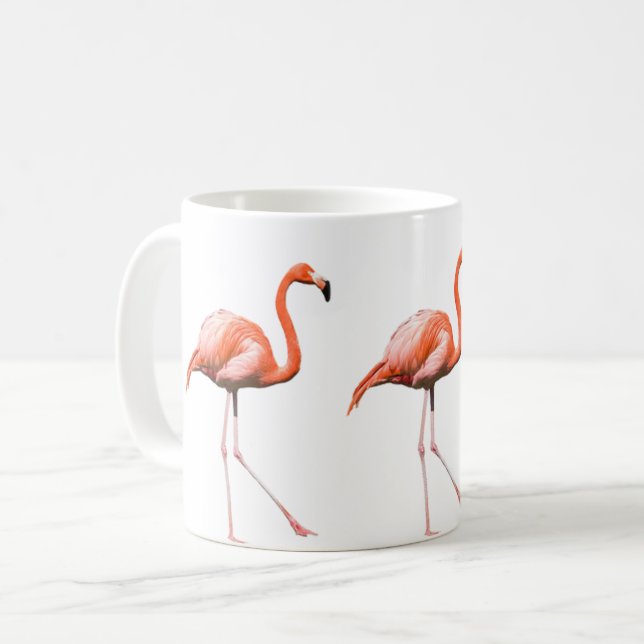 Mug Flamants roses de Personnaliser (Devant gauche)