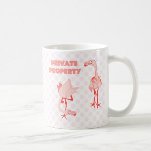 Mug Flamants roses de propriété privée
