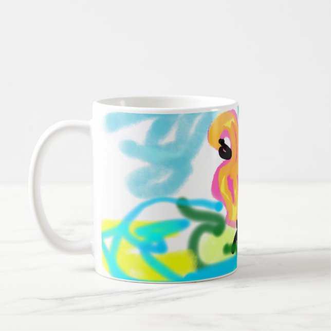 Mug Flamants roses d'été adorables  (Gauche)