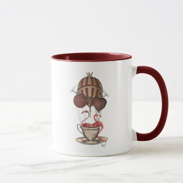 Mug Flamants roses en Teacup (Droite)