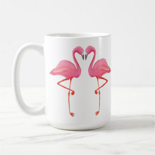 Mug Flamants roses FLAMANT CŒUR vacances tropicales ca