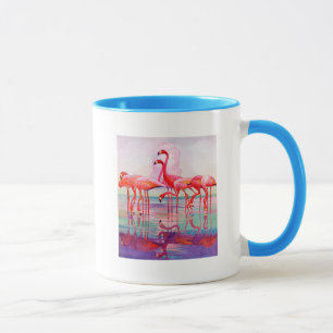 Mug Flamants roses roses par Francis Lee Jaques