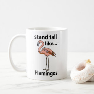 Mug Flamants se tiennent debout comme des flamants ros