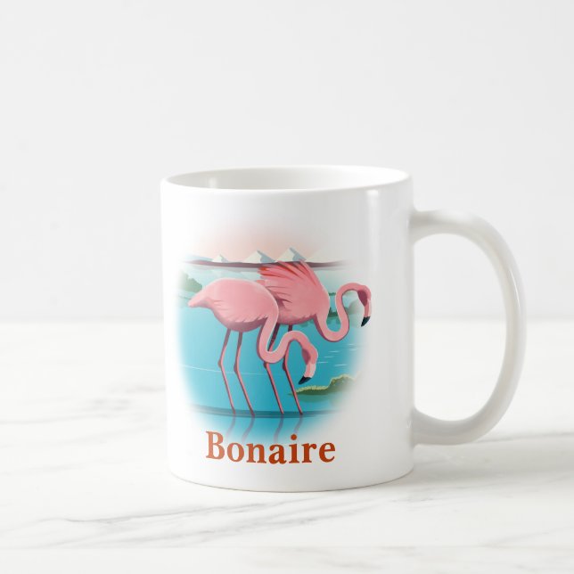 Mug Flamants sur l'île caribéenne de Bonaire (Droite)