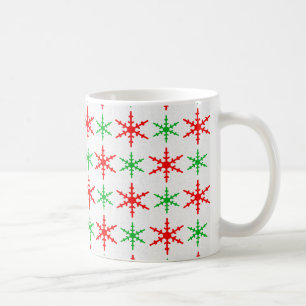 Mug Flambeaux rouges et verts de Noël
