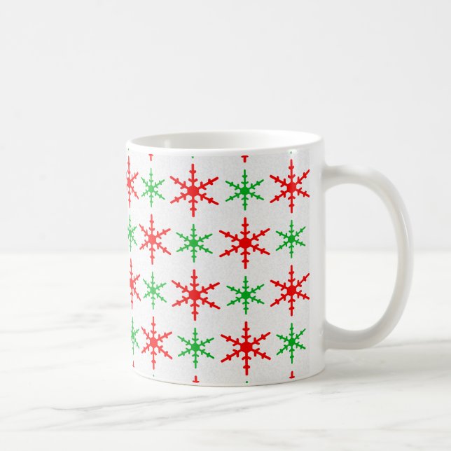 Mug Flambeaux rouges et verts de Noël (Droite)