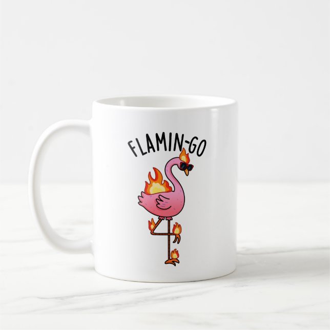 Mug Flamin-go Funny Flamant rose Pun (Gauche)