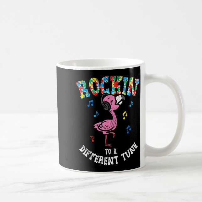 Mug Flamingo Danse Rockin À Une Chanson Différente Enf (Droite)