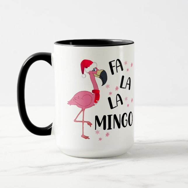 Mug Flamingo de Noël (Gauche)