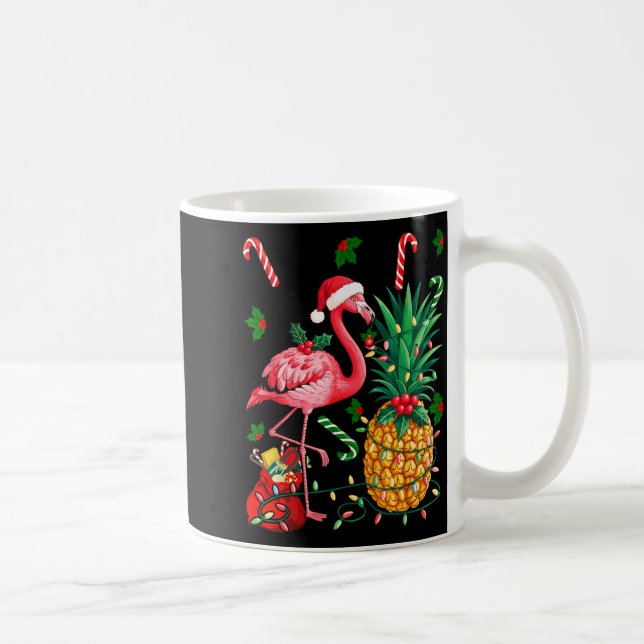 Mug Flamingo Hawaiian Ne Christmas Lights Xmas  (Droite)