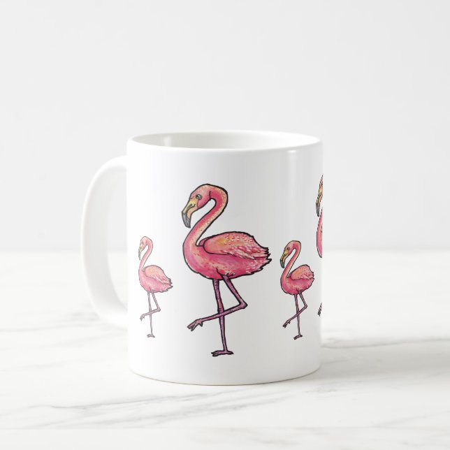 Mug Flamingo Heureux (Devant gauche)