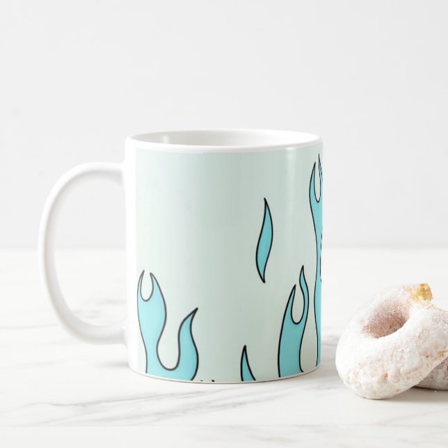 Mug Flamme bleu clair (Avec donut)
