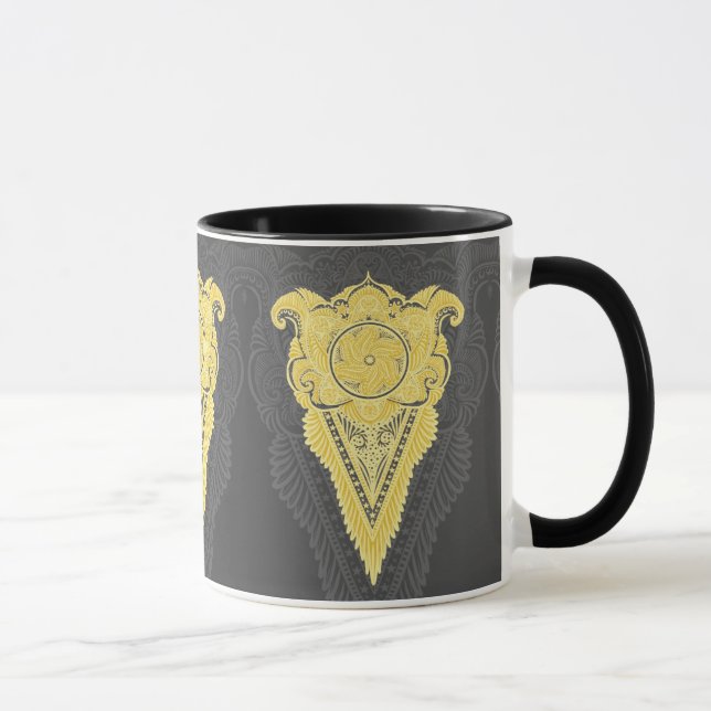 Mug flamme dorée ornementale (Droite)