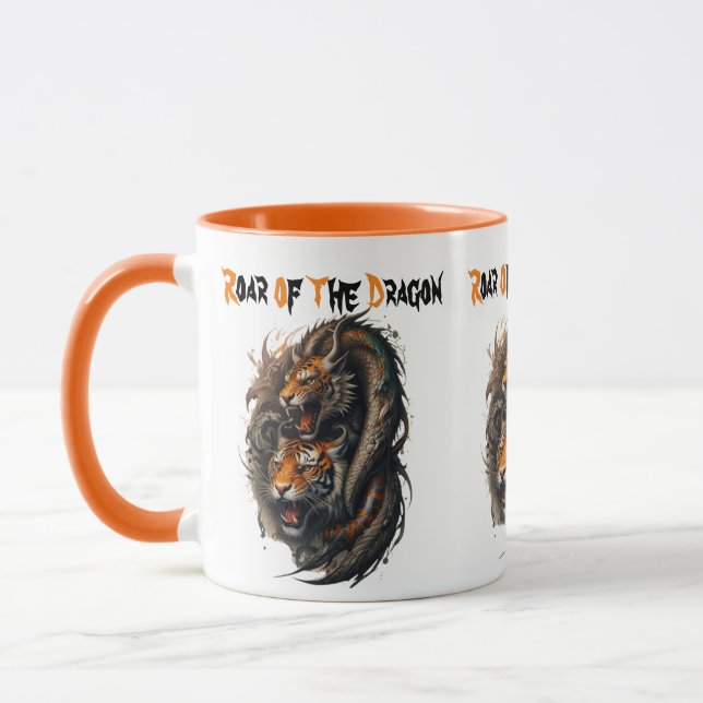 Mug Flamme grinçante : hybride Tiger-Dragon (Gauche)