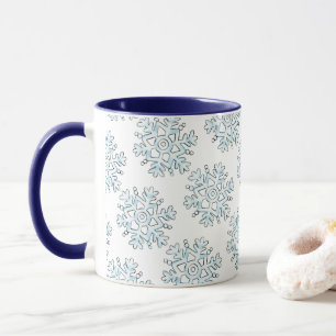 Mug Flammes de neige de Noël mignonnes, Blizzard de ne