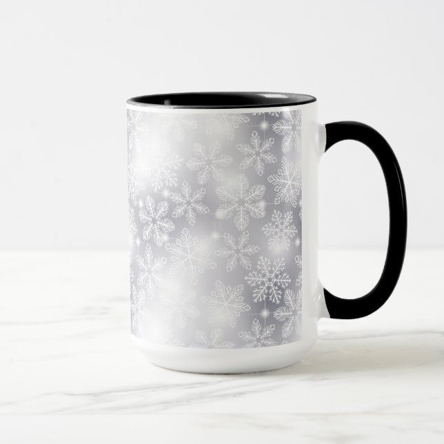 Mug Flammes de neige et lumières (Droite)