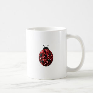Mug Flammes de parties scintillant rouge foncé