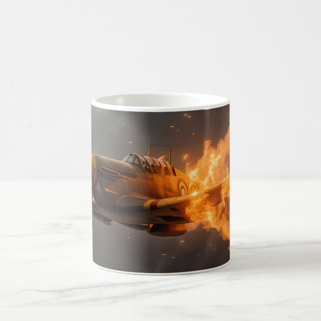 Mug Flammes du ciel : l'odeur d'un Spitfire (Centre)