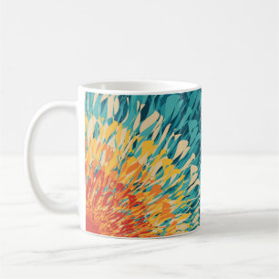 Mug Flare solaire de style rétro coloré