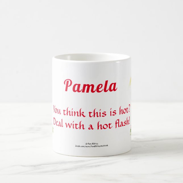 Mug Flash chaud dans Réchauffement climatique Femme Te (Centre)