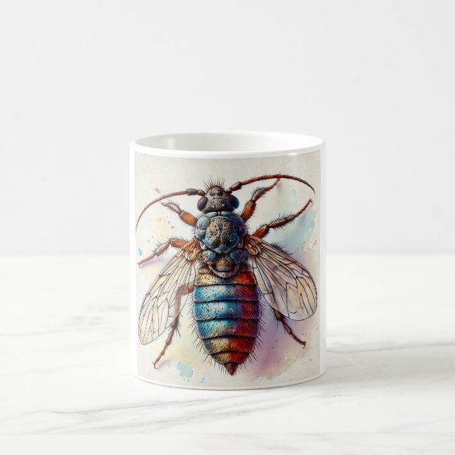 Mug Flea Siphonaptera Insect Dorsal View 040924IREF224 (Centre)