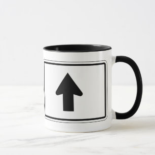 Mug Flèche directionnelle, poteau de signalisation,