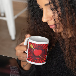 Mug Flèche du coeur rouge