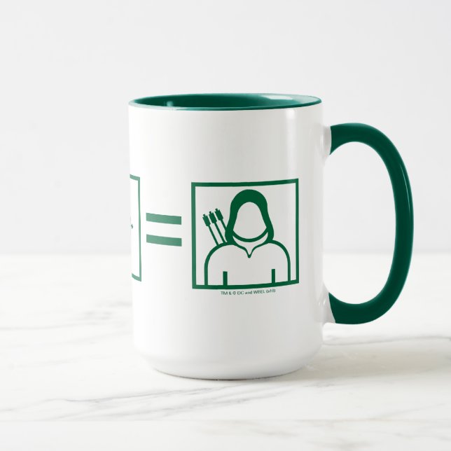 Mug Flèche | Équation de flèche verte (Droite)