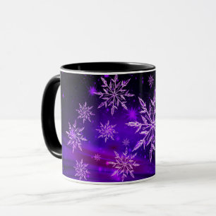 Mug Flèche-neige rose et violet