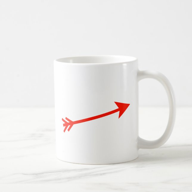 Mug Flèche rouge 15deg Le MUSÉE Zazzle Cadeaux (Droite)