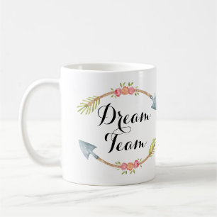 Mug Flèches de la tribu 'Dream Team' aquarelle