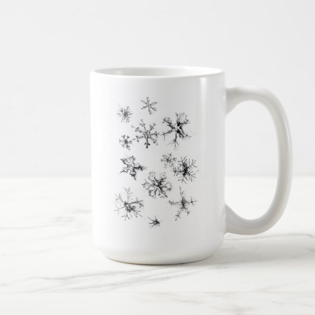 Mug Flèches de neige en chute délicate (Droite)