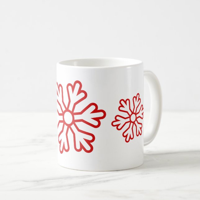 Mug Flèches rouges blanches (Devant droit)