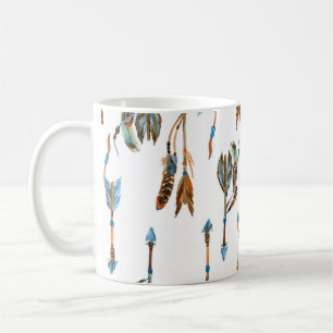 Mug Flèches tribales : aquarelle illustration vintage.