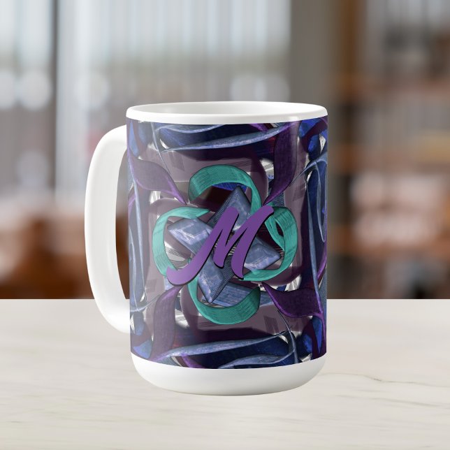 Mug Flèches violettes et bleues (Créateur téléchargé)