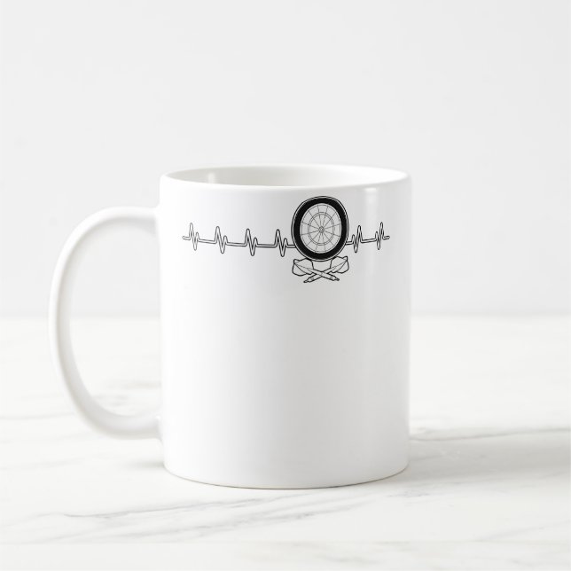 Mug Fléchettes Lancer de fléchettes Joueur de fléchett (Gauche)