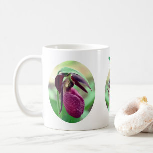 Mug Fleur à lèvres rose personnalisée