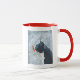 Mug Fleur à souder de chats noirs