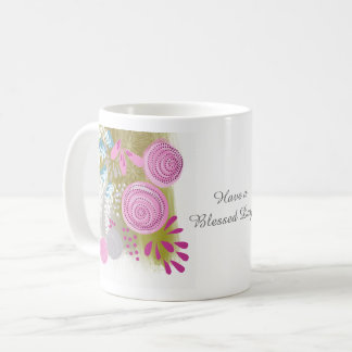Mug Fleur abstraite personnalisée