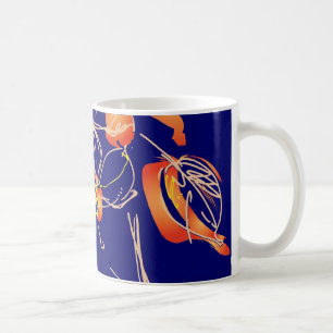 Mug Fleur Aquarelle Art Déco