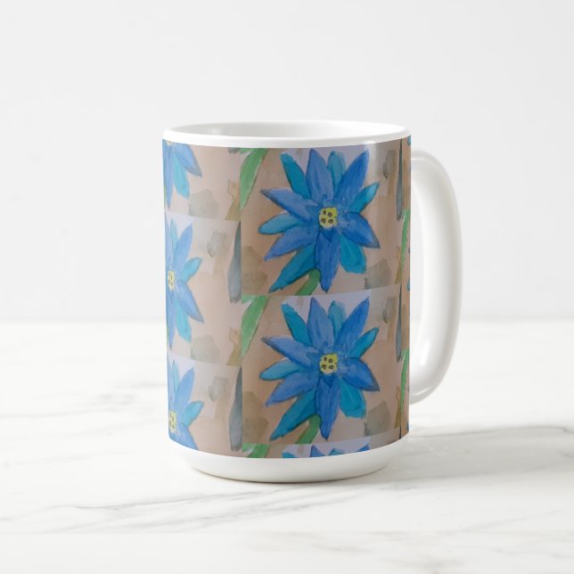 Mug Fleur bleue (Devant droit)